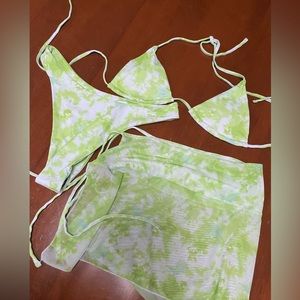 NEON TIE DYE BEACH SET